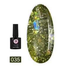 Гель-лак Saga Fiery gel світловідбивний 9/10мл  (035)