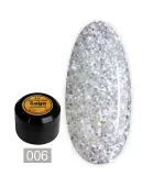 Гель для дизайну Saga Opal glitter 8 мл (баночка) (03)