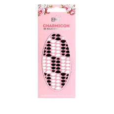 Наклейки для ногтей E.MI Charmicon 3D Silicone Stickers (Лунулы № 8 черные/белые)