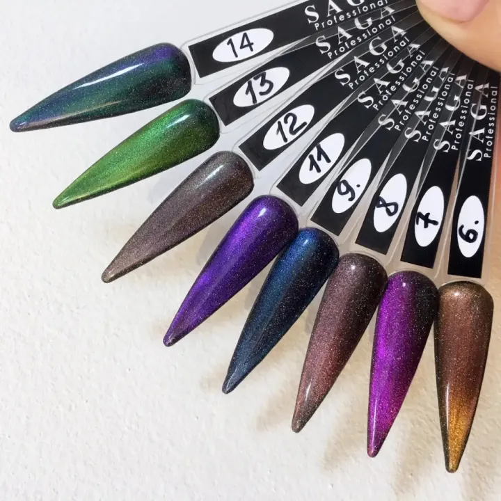 Гель-лак Saga Cat Chameleon світловідбивний 8 мл (07)