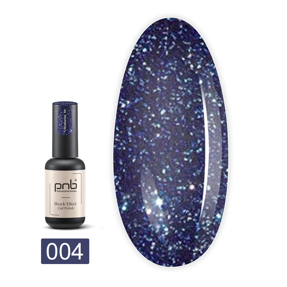 Гель лак PNB Shock Effect светоотражающий 8 мл (04)