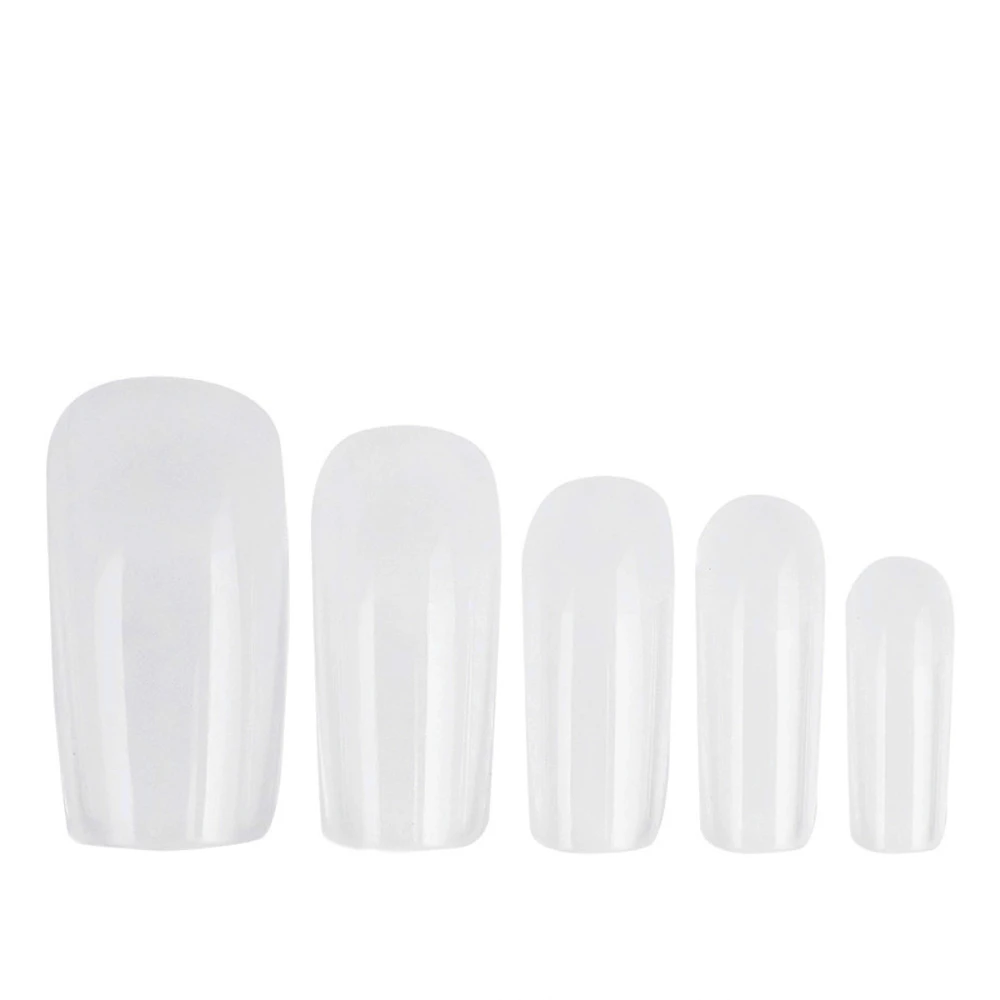 Типсы гелевые для ногтей в пластиковом контейнере 240 штук (Квадрат)