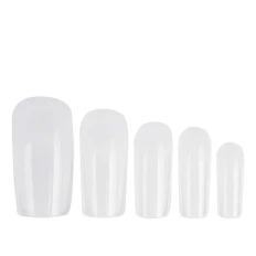 Типсы гелевые для ногтей в пластиковом контейнере 240 штук (Квадрат)