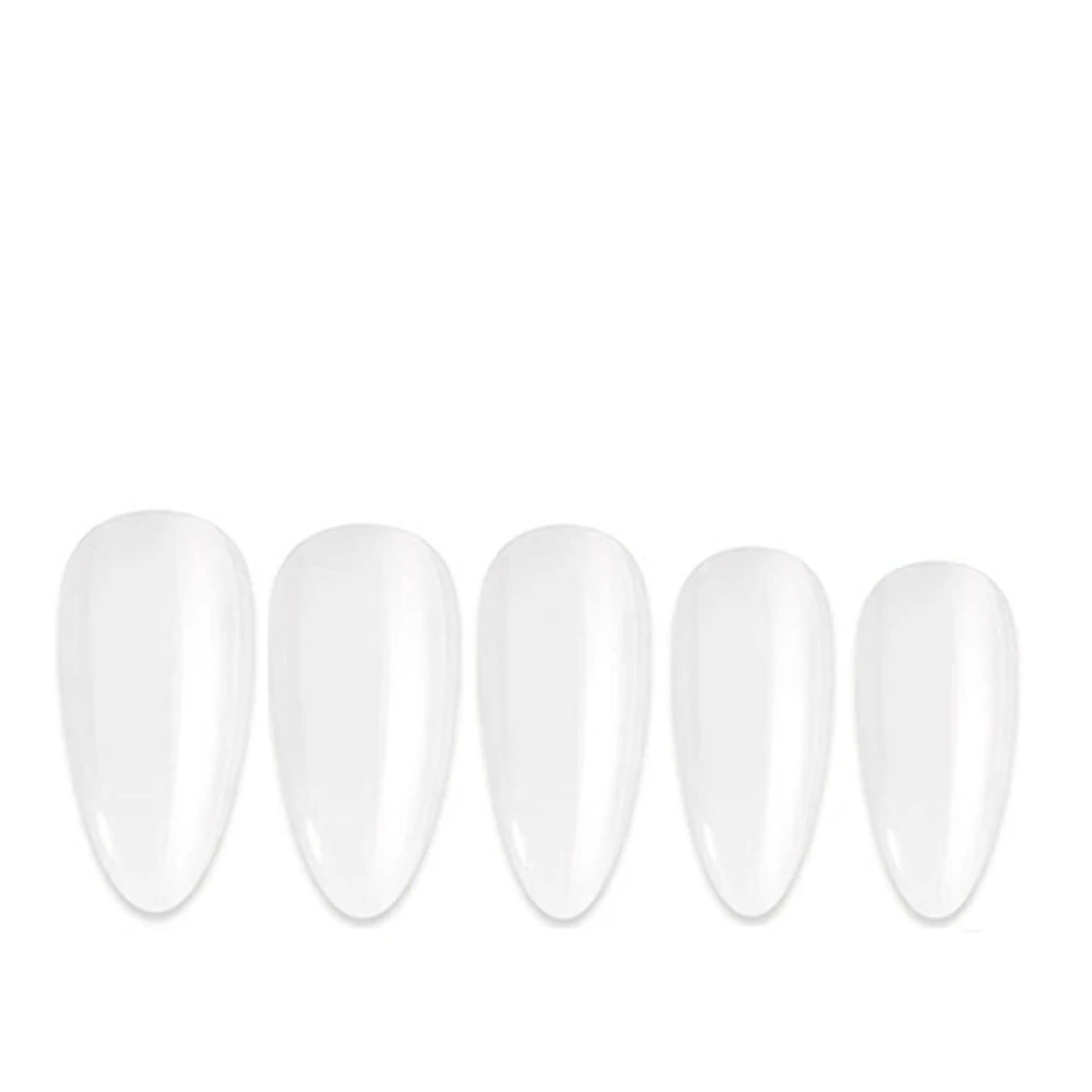 Типсы гелевые для ногтей в пластиковом контейнере 240 штук (Миндаль)