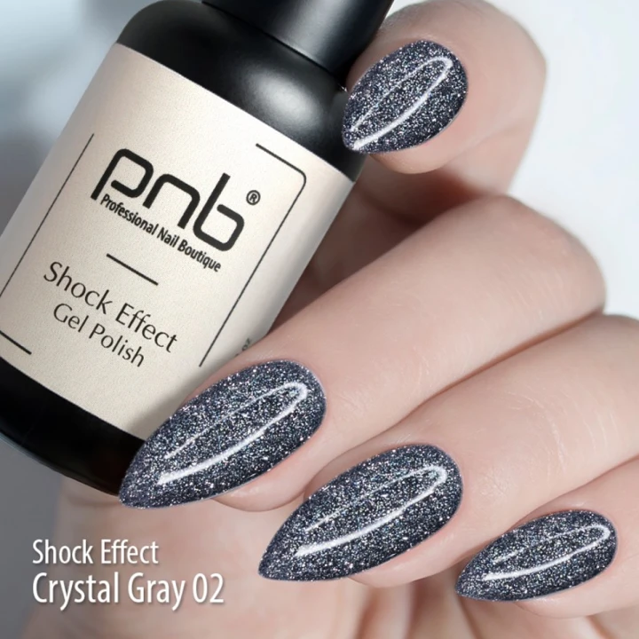 Гель лак PNB Shock Effect светоотражающий 8 мл (02)