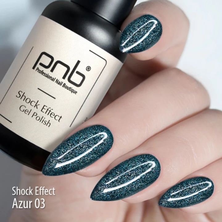 Гель лак PNB Shock Effect светоотражающий 8 мл (03)