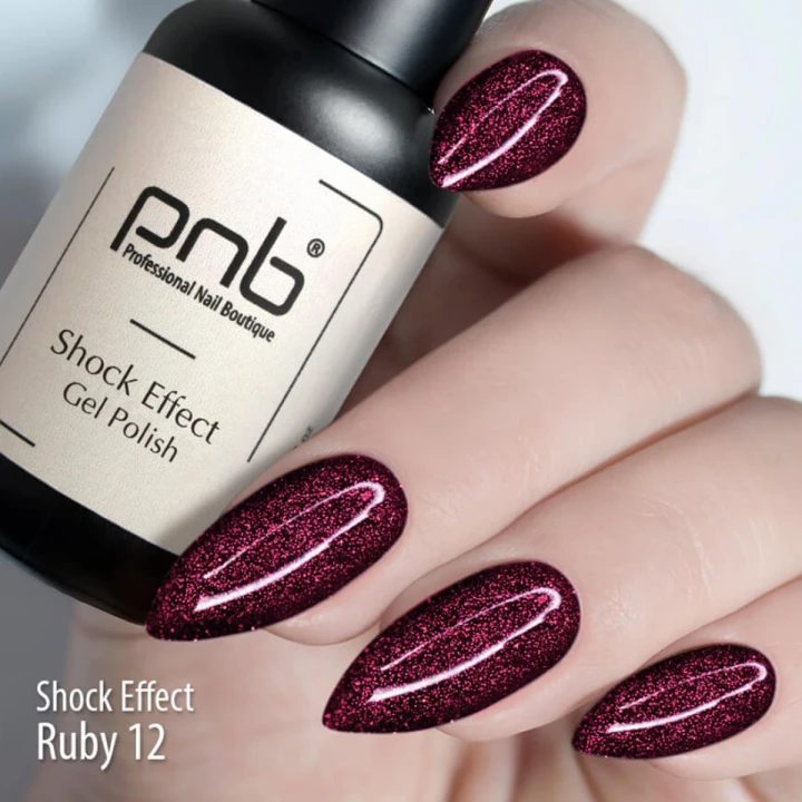 Гель лак PNB Shock Effect светоотражающий 8 мл (12)