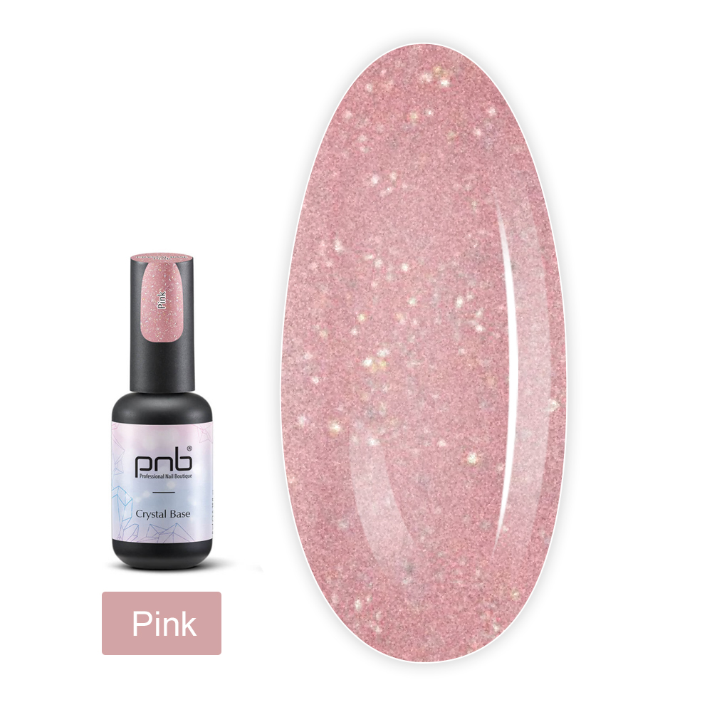 База PNB Crystal Base светоотражающая 8 мл (Розовая)