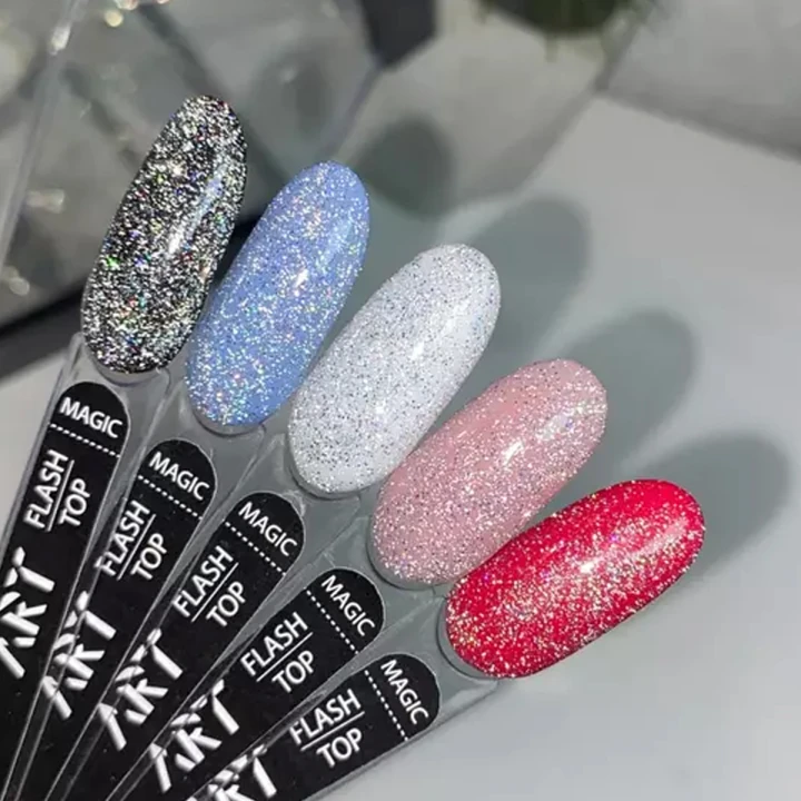 Топ для гель лака ART In Detail No Whipe Flash Top Magic светоотражающий 10 мл