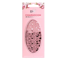 Наклейки для ногтей E.MI Charmicon 3D Silicone Stickers (Рыбки № 48 черные/белые)