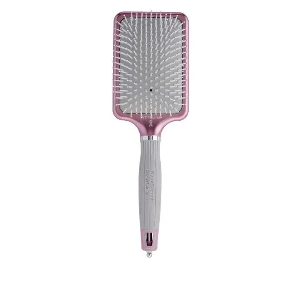 Брашинг Olivia Garden Nano Termic Thin Pink Edition 2020 Styler Paddle Brush