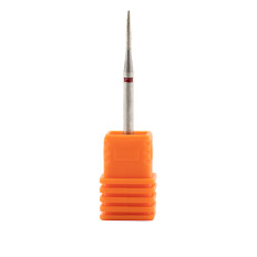 Фреза алмазна China (Циліндр тонкий стрільчатий кінець червона 250.012 R)