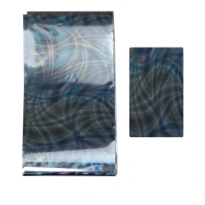 Фольга для лиття та кракелюра KOMILFO (Срібло-орнамент голограма)