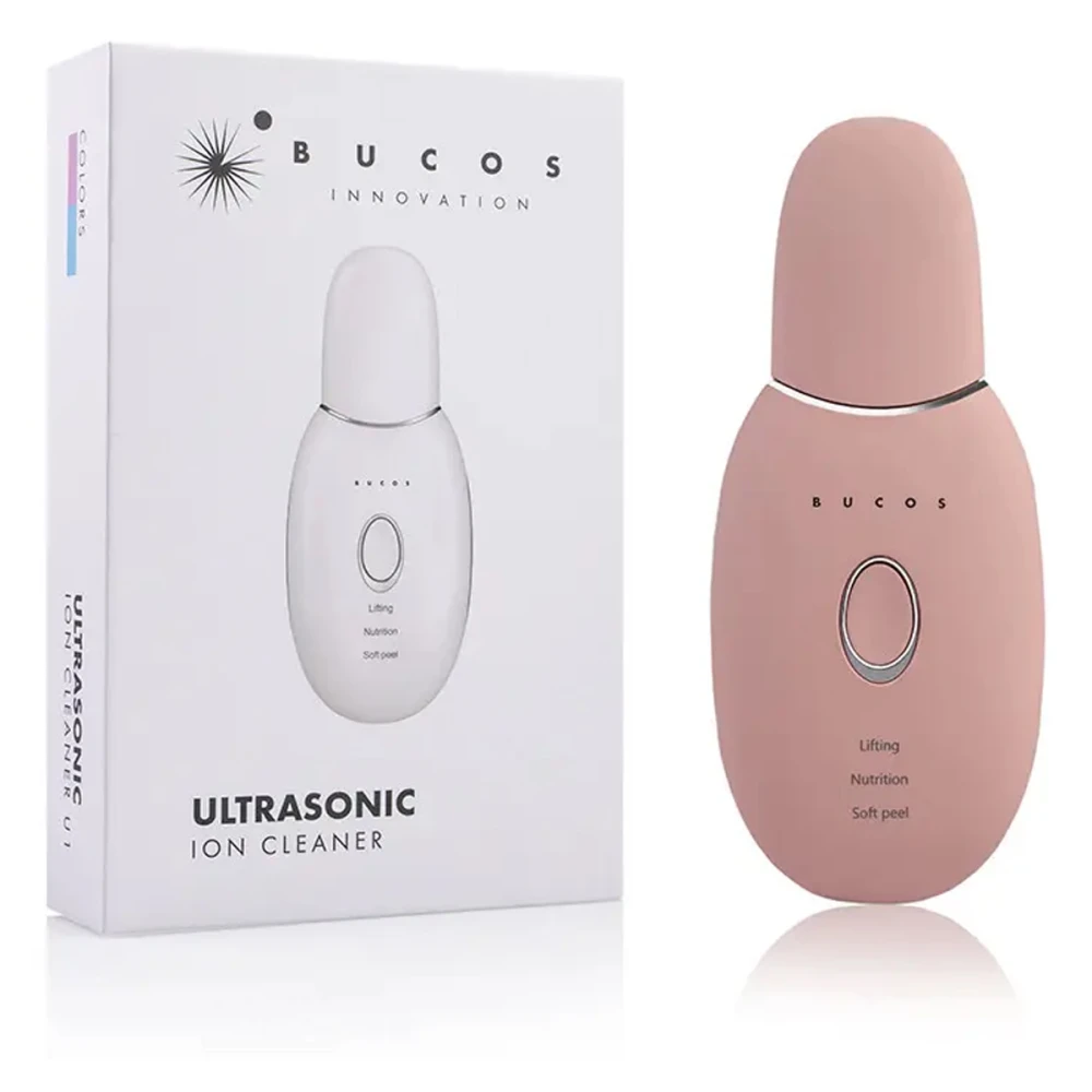 Щетка очищающая для лица Bucos Ultrasonic Ion Cleaner U1 (Персиковый)