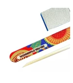 Набір одноразовий Wonderfile (пилка з принтом 100/180 баф 180/240 апельсин палочка) для манікюру