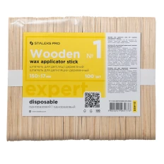 Штапель №1 Сталекс для депиляції деревяний (лопатка) EXPERT 10 (100 шт)