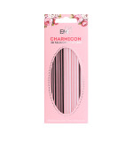 Наклейки для ногтей E.MI Charmicon 3D Silicone Stickers (Линии № 42 черные/белые)