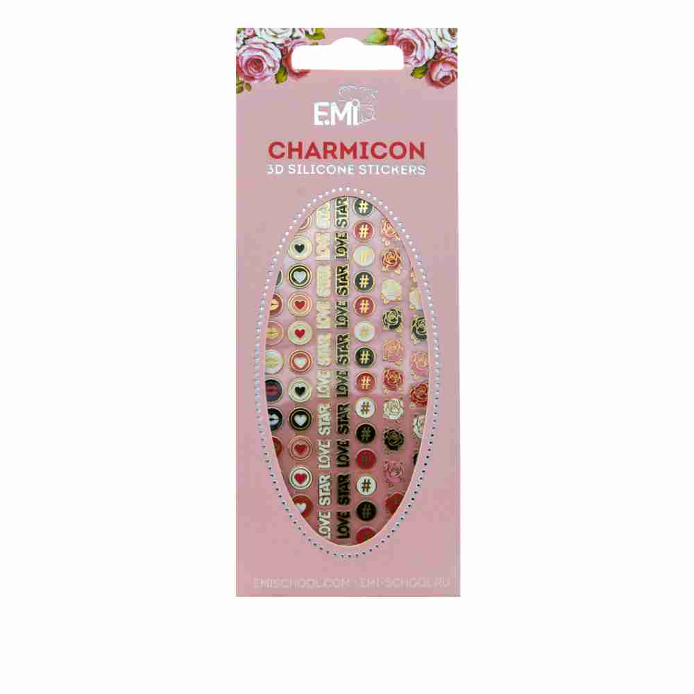 Наклейки для нігтів E.MI Charmicon 3D Silicone Stickers (Значки №58)