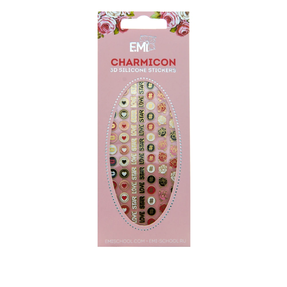 Наклейки для ногтей E.MI Charmicon 3D Silicone Stickers (Значки №58)