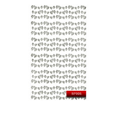 Наклейки для нігтів KODI NailArt Stickers (005SP Silver)