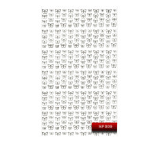 Наклейки для ногтей KODI NailArt Stickers (009SP Silver)
