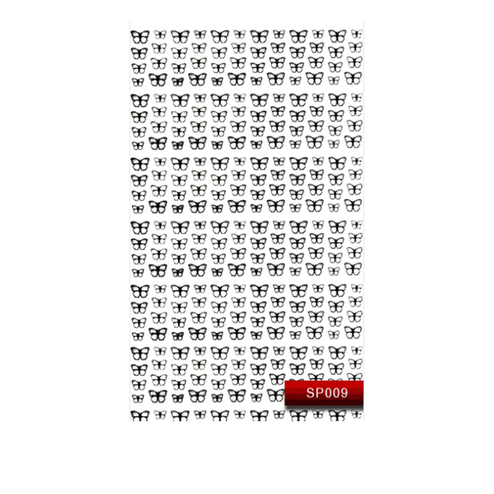 Наклейки KODI NailArt Stickers (009SP Black)