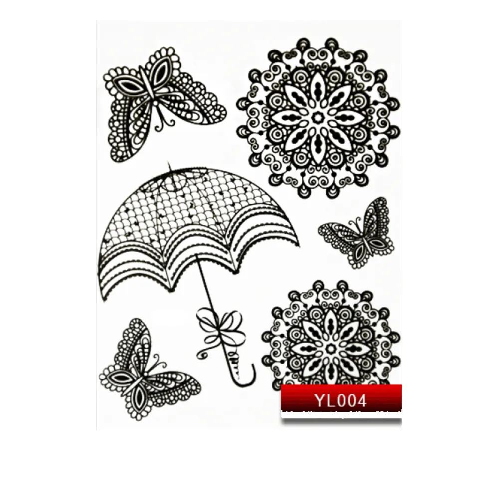 Наклейки KODI NailArt Stickers (004YL Black)