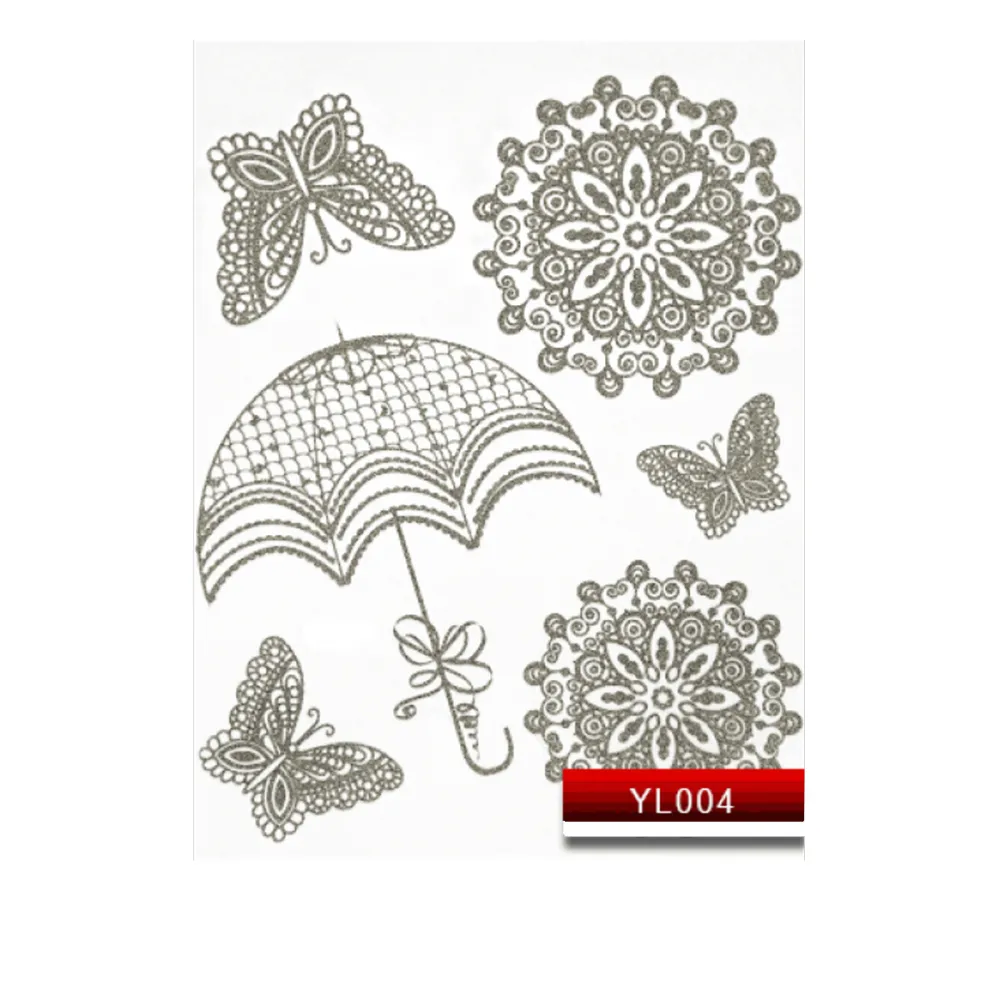 Наклейки KODI NailArt Stickers (004YL Silver)