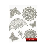 Наклейки KODI NailArt Stickers (004YL Silver)