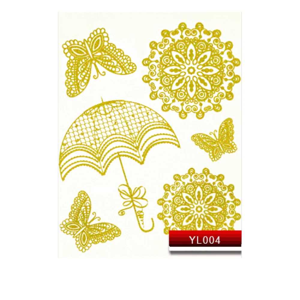 Наклейки для ногтей KODI NailArt Stickers (004YL Gold)