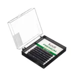 Ресницы KODI Butterfly 6 рядов зеленый (0.07D 9 мм)