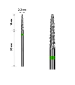 Фреза ТВС mArt (М -102 Конус green 2*14)