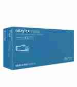 Перчатки нитрил без пудры нестер Nitrylex Classic Blue  100 шт (XS)