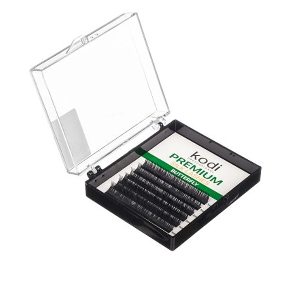 Ресницы KODI Butterfly 6 рядов зеленые (0.15B 12 мм)