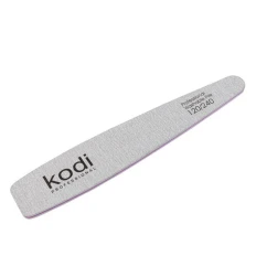 Пилка КODI Конической формы № 153 светло серая-фиолет 120/240 размер (178/32/4)