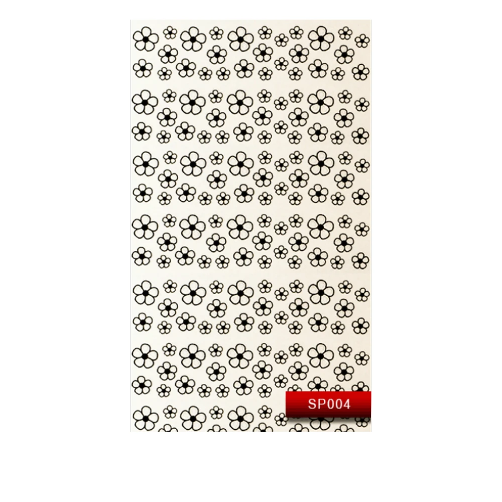 Наклейки KODI NailArt Stickers (004SP Black)