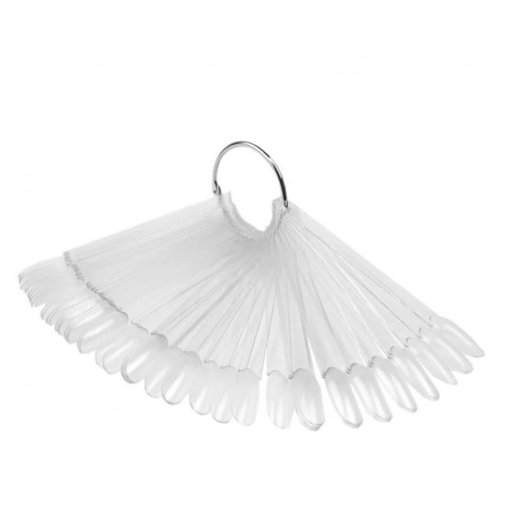 Палітра-віяло для гель-лаку KODI овал 50 шт (Прозора)