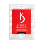 Форма многоразовая пластиковая для наращивания ногтей KODI Arched forms Gothic Almond 120 шт