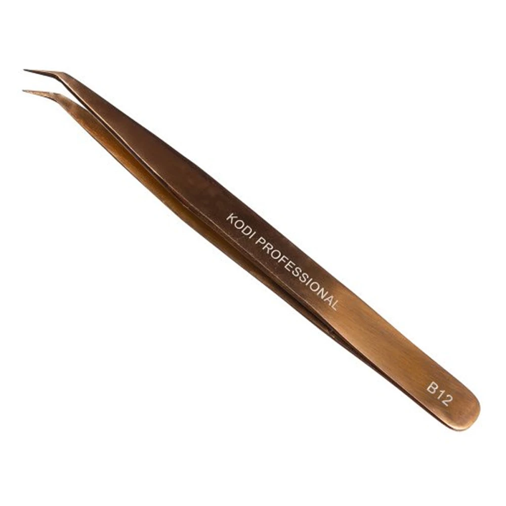 Пинцет для наращивания ресниц KODI B12