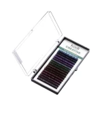 Ресницы KODI Creative Collection черные с цветным концом 16 рядов (0.07B (10-12))