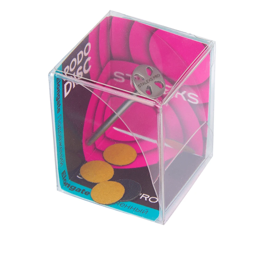 Диск педикюрный удлиненный Сталекс PODODISC EXPERT XS со сменным файлом 180 grit 5 шт (10 мм)