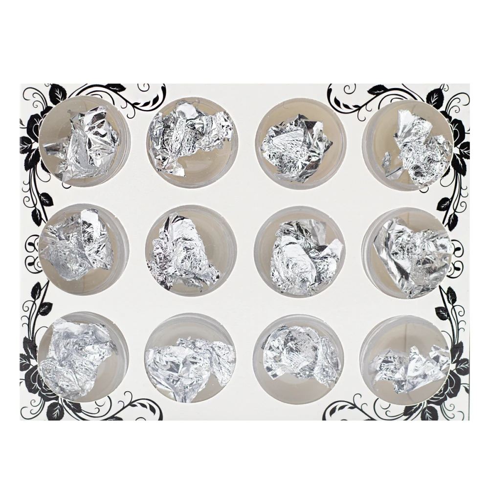 Набор сусального золота FRC 12 шт (серебро)