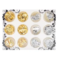 Набір сусального золота FRC 12 шт (золото-срібло)