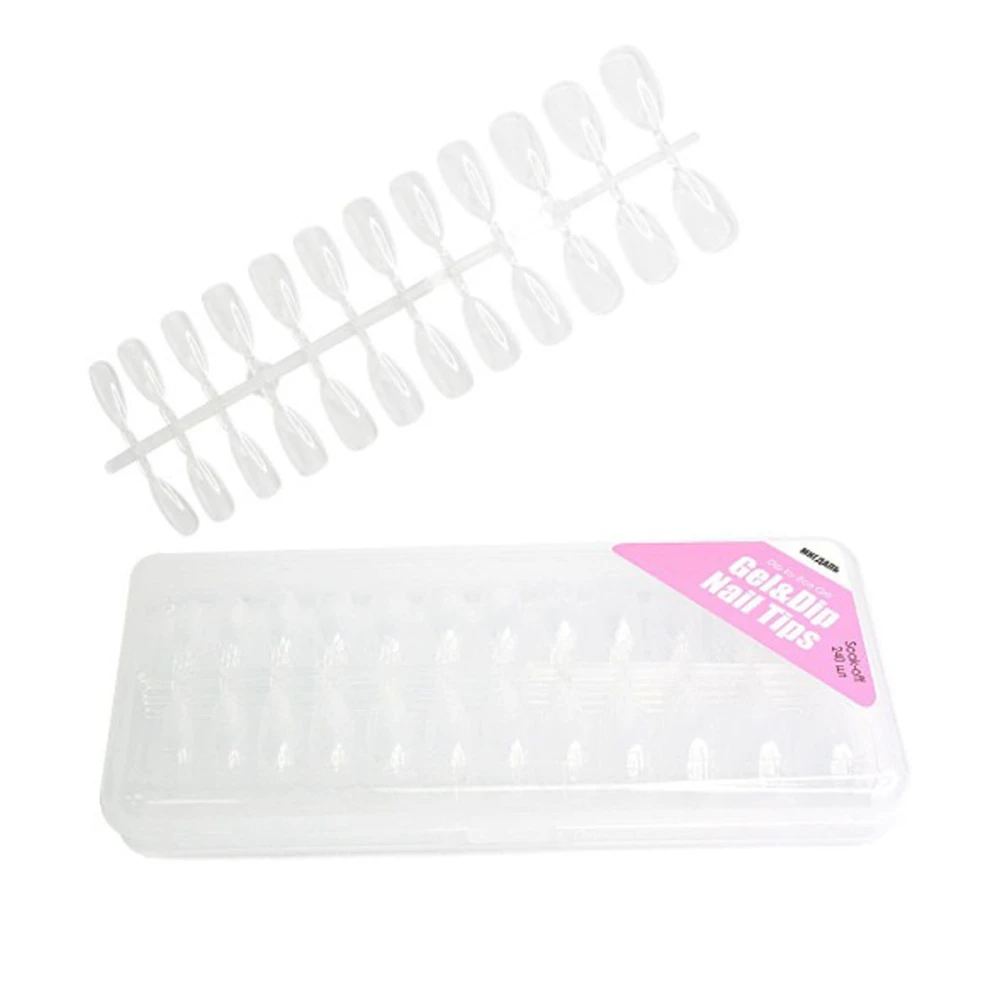 Типсы гелевые Nail Tips (Миндаль)