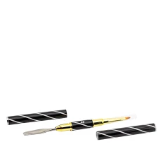 Пензель для акригеля овал+лопатка № 4 чорна