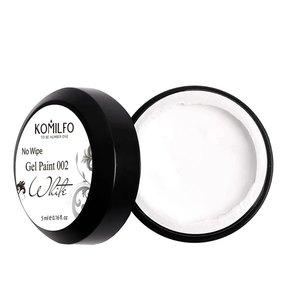 Гель-фарба KOMILFO Wipe Gel Paint for French 5 мл (002 White)