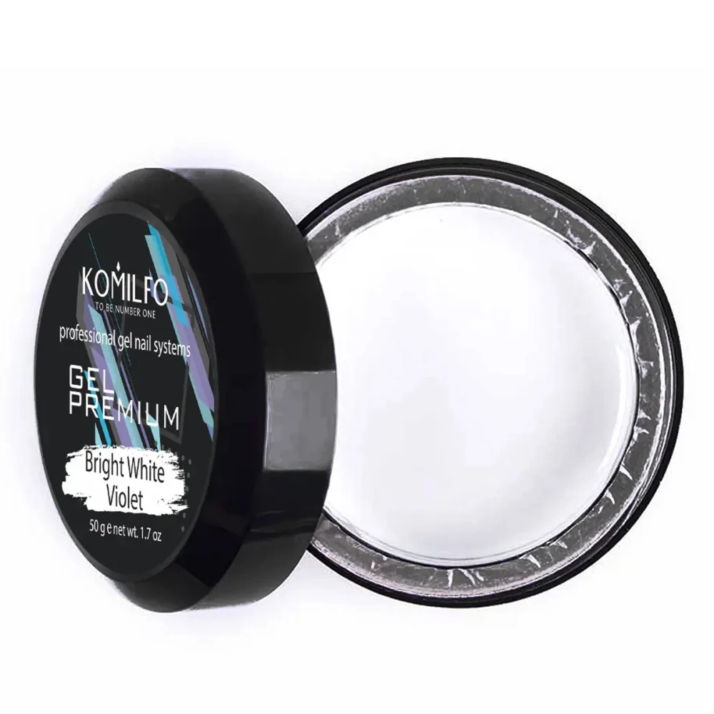 Гель KOMILFO Premium 50 г (Bright White Violete)