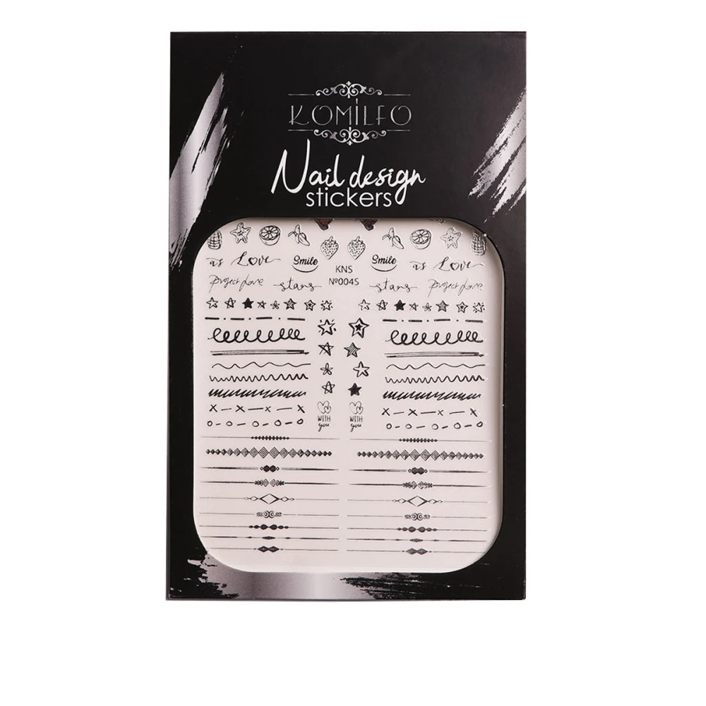 Наклейка KOMILFO Nail Design Sticker (004S)