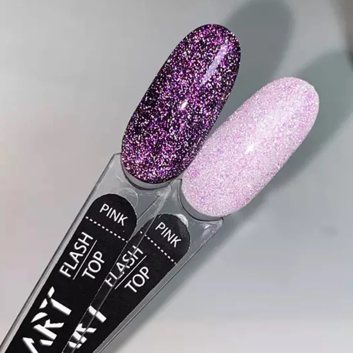 Топ ART In Detail No Whipe Flash Top Pink світловідбивний 10 мл