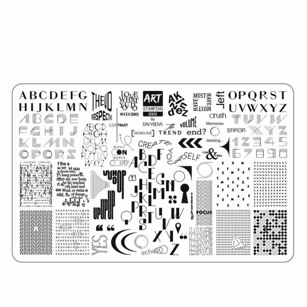 Пластина для стемпінга ART Stamping (0003)